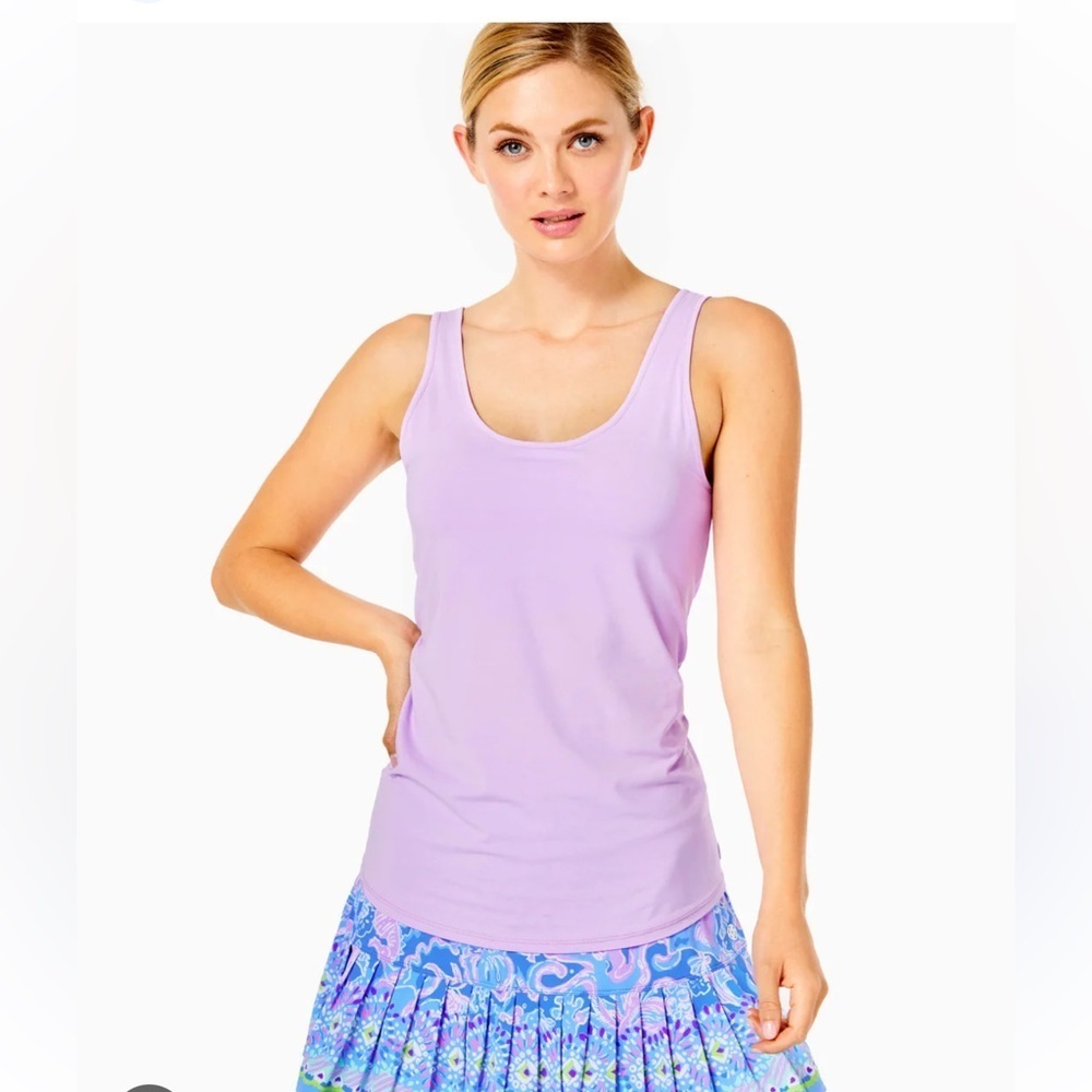Lilly Pulitzer Sunray bra tank UPF 50+ purple iris medium NWT